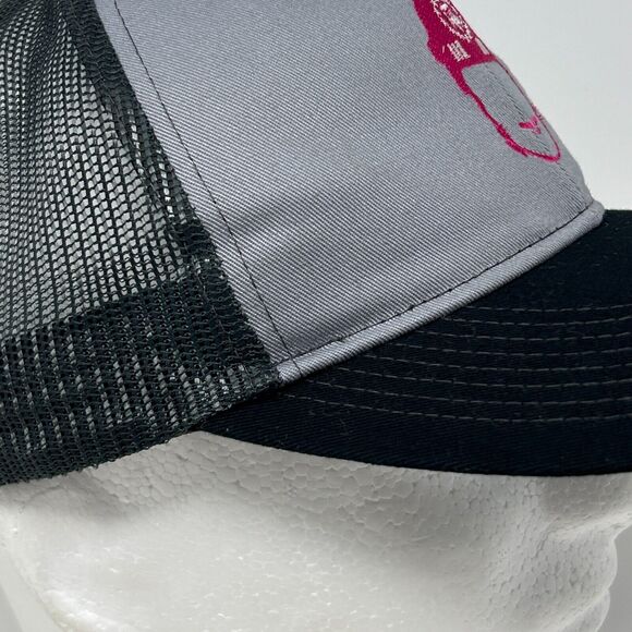 Spittin Chiclets Pink Whitney Trucker Hat Baseball Cap Barstool Sports Gray - Picture 8 of 11